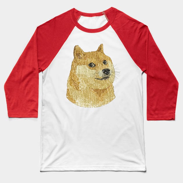 Doge Head 2010 Baseball T-Shirt by JCD666